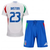 Italy Alessandro Bastoni #23 Replica Away Minikit Euro 2024 Short Sleeve (+ pants)